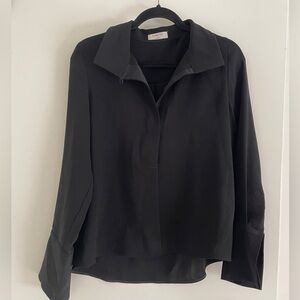 Babaton Black Button Down Shirt